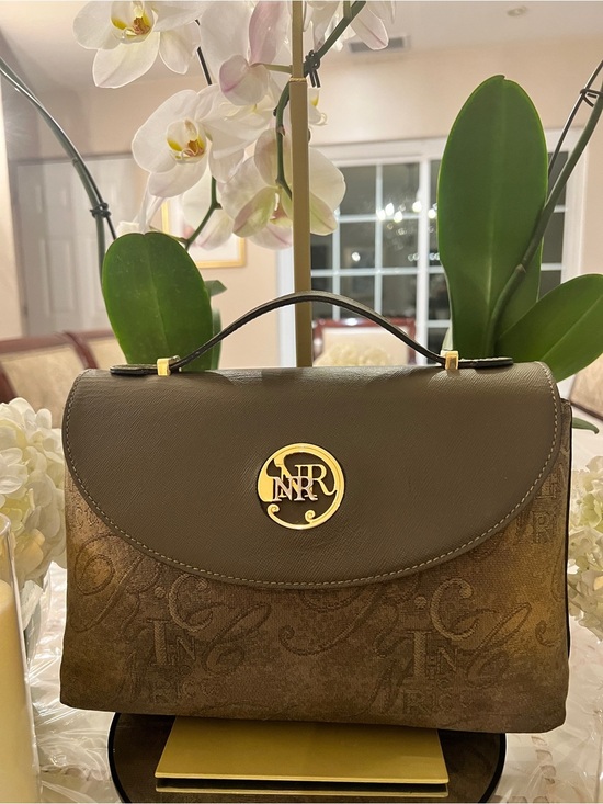 Nina Ricci Handbags - Nina Ricci Paris Made in Italy Vintage Jacquard Top Handle Satchel Bag